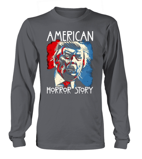 Nettes lustiges Halloween-Antitrumpf-Horror-Geschichten-Amerika hasste Typhemd Long sleeved Unisex