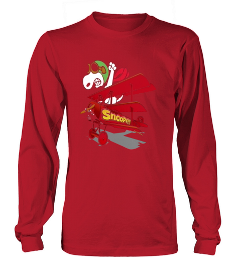 snoopy pilot Long sleeved Unisex