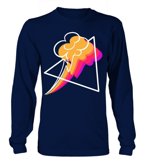 Synthwave Thunderstorm Meteorologist Gift Long sleeved Unisex