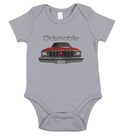1978 Oldsmobile Two Side Red Short Sleeve Baby One-Piece
