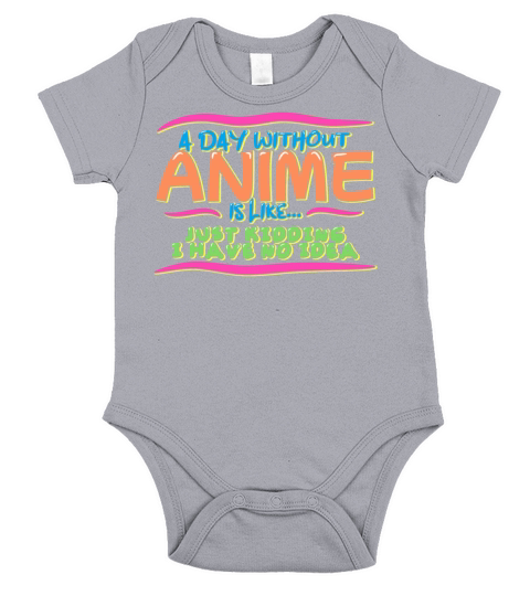 A Day Without Anime Short Sleeve Baby One-Piece