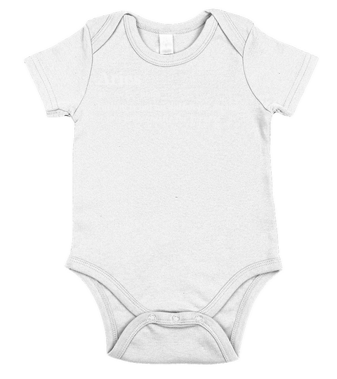 Aries Zodiac Definition Quotes Short Sleeve Baby One-Piece