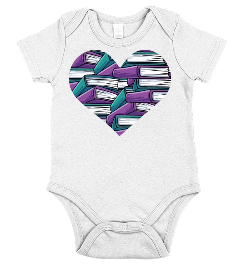 Bookworm Book Love Gift Short Sleeve Baby One-Piece