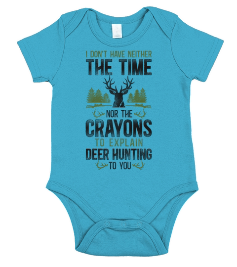 Buck Deer Hunting Hunter Vintage I Short Sleeve Baby One-Piece