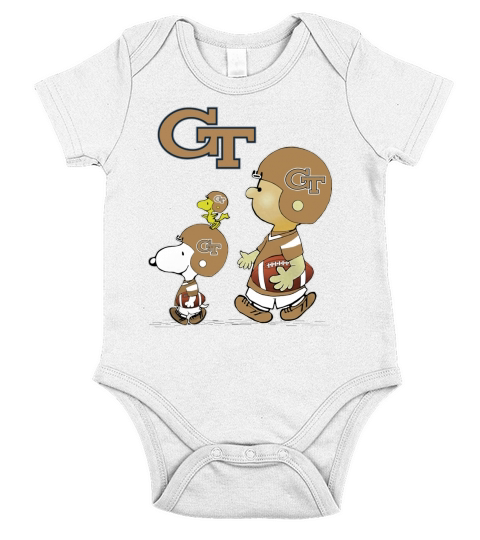 ca-sport-baseball-Georgia Tech Yellow Jackets Short Sleeve Baby One-Piece