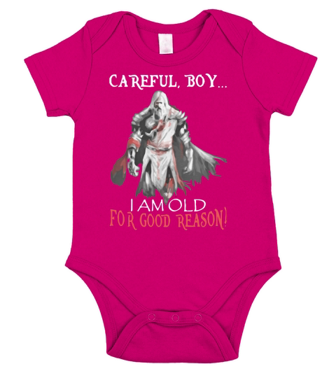 Careful Boy I m Old For A Reason T-Shirt Short Sleeve Baby One-Piece