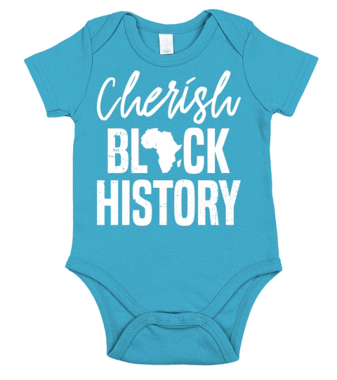Cherish Black History Clothes Gift Men Women Afro Short Sleeve Baby One-Piece