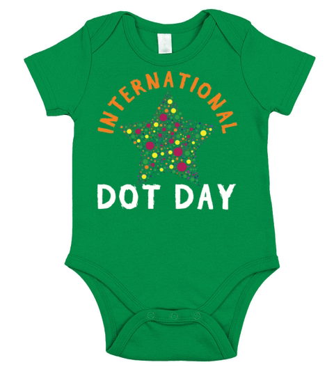 Colorful Star Pattern International Dot Day Short Sleeve Baby One-Piece