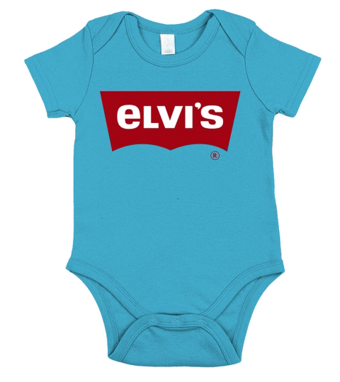ELVIS - Levis Style Logo Short Sleeve Baby One-Piece