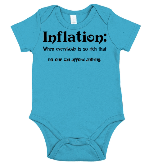 Funny Inflation Definition Funny Inflation Gift Short Sleeve Baby One-Piece