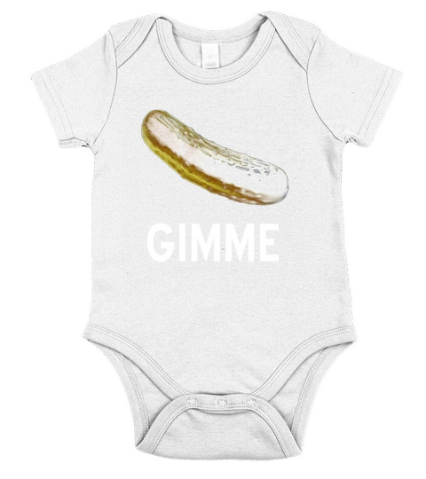 Gimme Pickle Healthy Vegan Vegetables Vinegar Canning Tee Short Sleeve Baby One-Piece