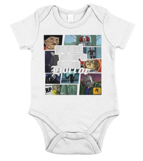 Horror tee Short Sleeve Baby One-Piece