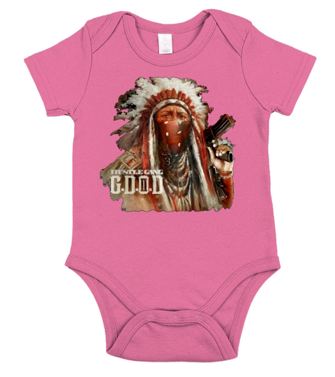HUSTLE GANG Short Sleeve Baby One-Piece