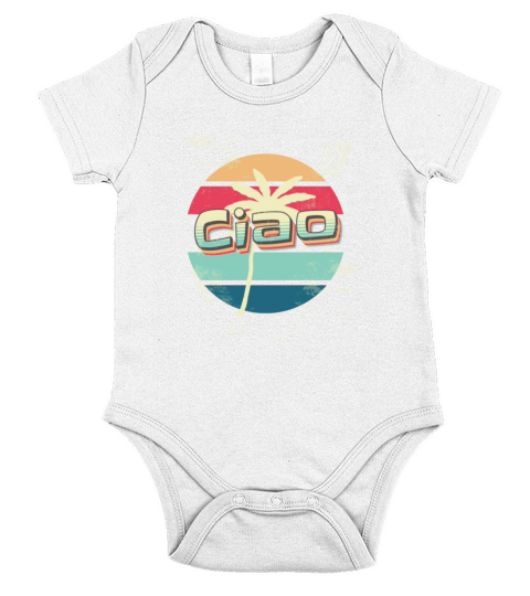 italian greeting Short Sleeve Baby One-Piece