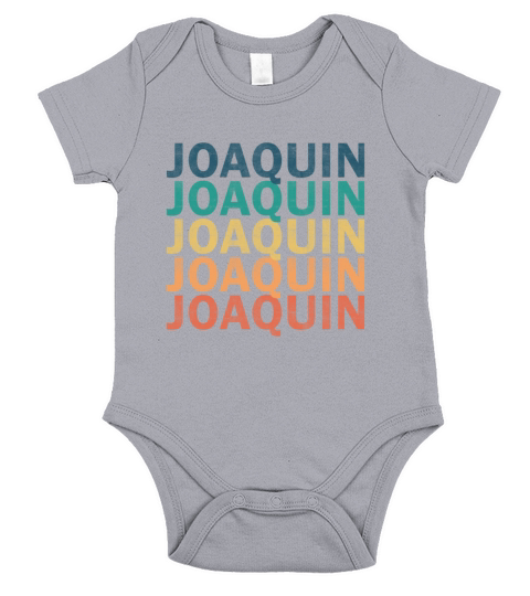 Joaquin Name T Shirt - Joaquin Vintage Retro Name Short Sleeve Baby One-Piece