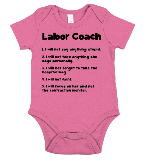 Labor Coach  Mens Premium TShirt Short Sleeve Baby One-Piece