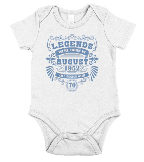 Legends were born in 1952 Short Sleeve Baby One-Piece
