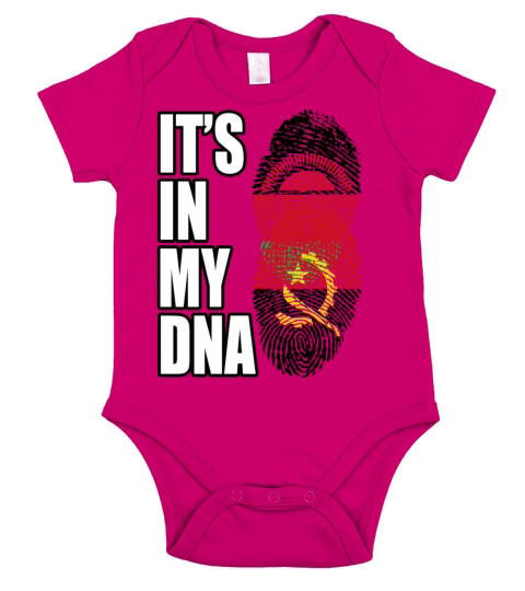 Malawian And Angolan Mix Heritage DNA Flag Short Sleeve Baby One-Piece