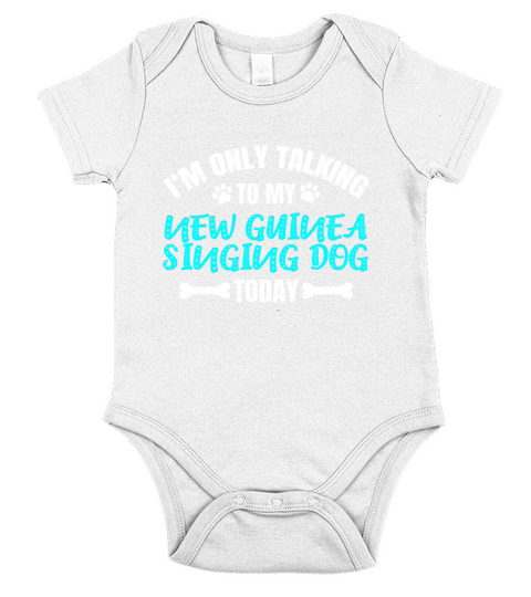 New Guinea Singing Dog Owner Short Sleeve Baby One-Piece