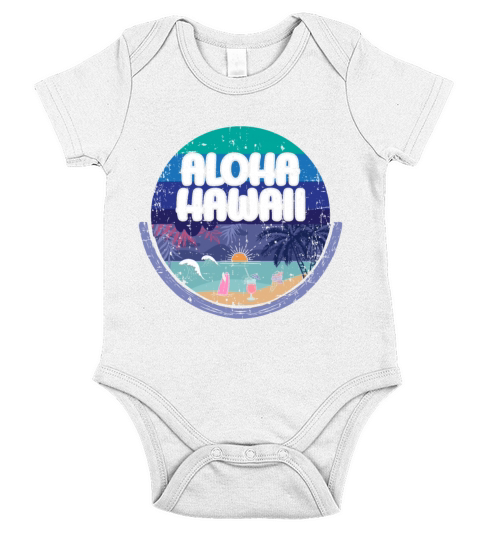 palm trees Short Sleeve Baby One-Piece