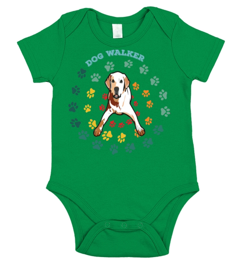 Professional Dog Walker Short Sleeve Baby One-Piece