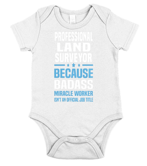 Professional Land Surveyor Tshirt Short Sleeve Baby One-Piece