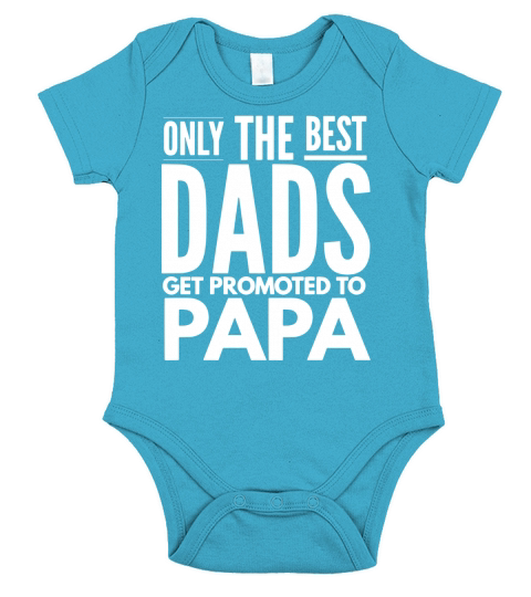 Promoted to Papa Short Sleeve Baby One-Piece