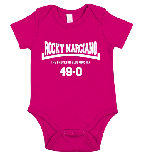 Rocky Marciano The Brooklyn Blockbuster 49 0 Logo T-Shirt Short Sleeve Baby One-Piece