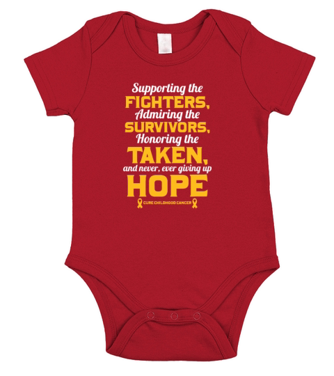 Supporting The Fighters Admiring Survivors Short Sleeve Baby One-Piece