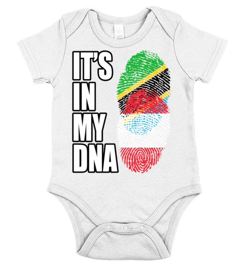 Tanzanian And Austrian Vintage Heritage DNA Flag Short Sleeve Baby One-Piece