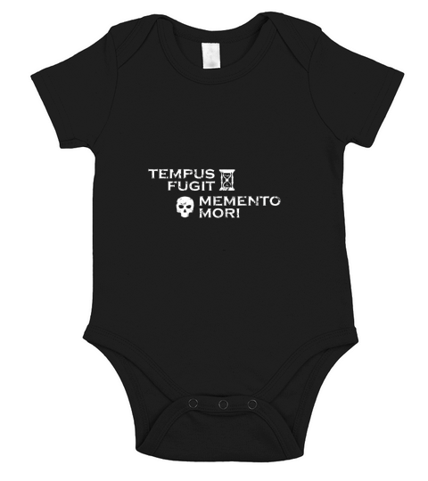 Tempus Fugit, Memento Mori - lateinische Weisheit - Ladies Flowy Tank Short Sleeve Baby One-Piece