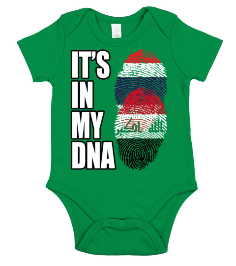 Thai And Iraqi Vintage Heritage DNA Flag Short Sleeve Baby One-Piece
