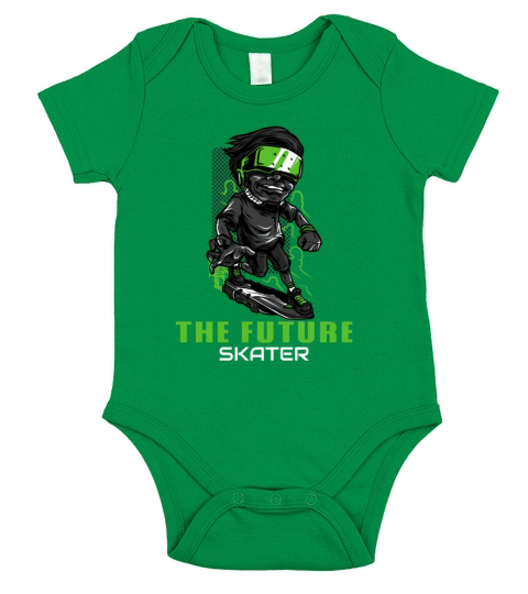 THE FUTURE SKATING LIFE Short Sleeve Baby One-Piece
