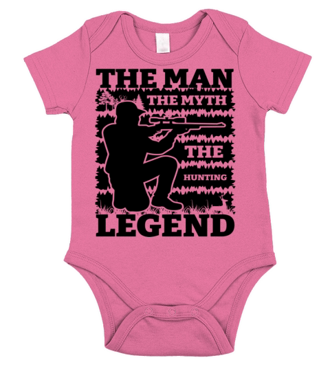 The Man The Myth The Hunting Legend-Hunting-Funny Short Sleeve Baby One-Piece