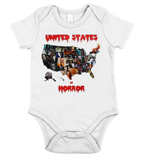 United States Of Horror Short Sleeve Baby One-Piece