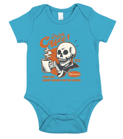 Vintage coffee T-shirt Short Sleeve Baby One-Piece