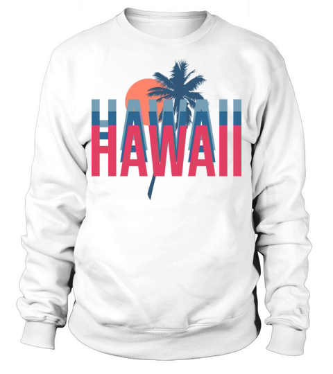 Aloha Hawaii Vintage Retro Surf Gift Sweatshirt Unisex