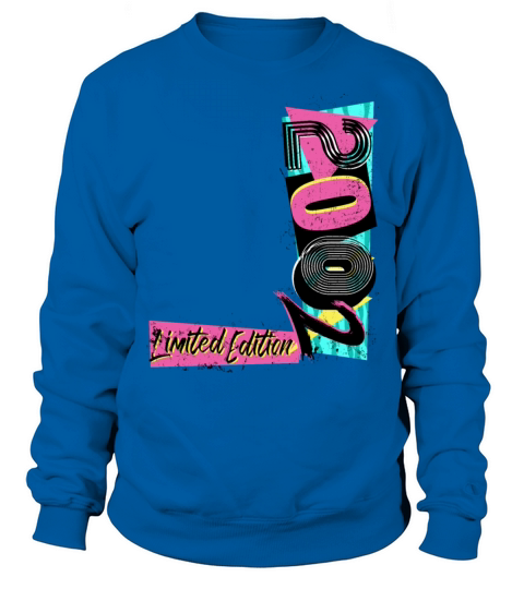 Birth year 2002 Birthday 80s 90s Limited Edition Sweatshirt Unisex