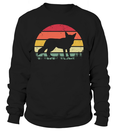 Coyote Vintage Retro Sunset Sweatshirt Unisex