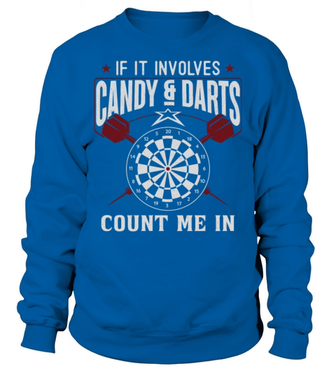 Darts Board Vintage If It Involves Sweatshirt Unisex