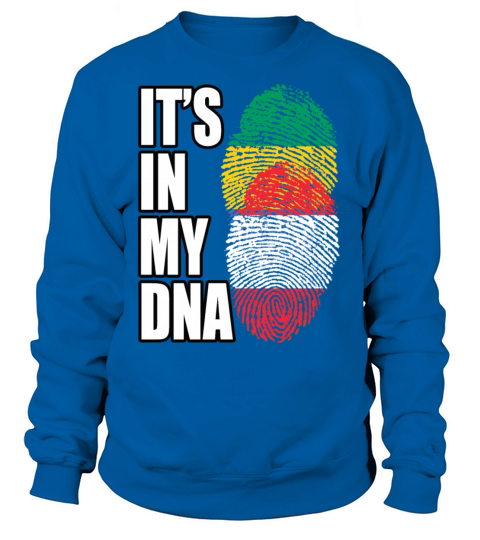 Gambian And Austrian Mix Heritage DNA Flag Sweatshirt Unisex