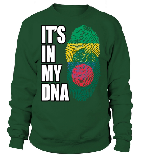 Gambian And Bangladeshi Mix Heritage DNA Flag Sweatshirt Unisex