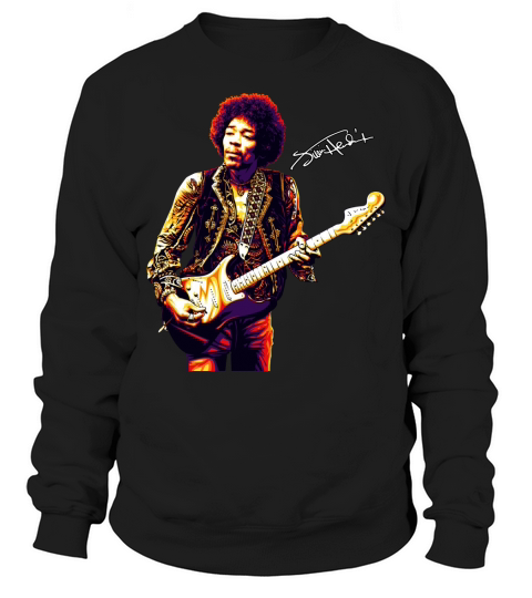 Jimi Hendrix Signauture Sweatshirt Unisex