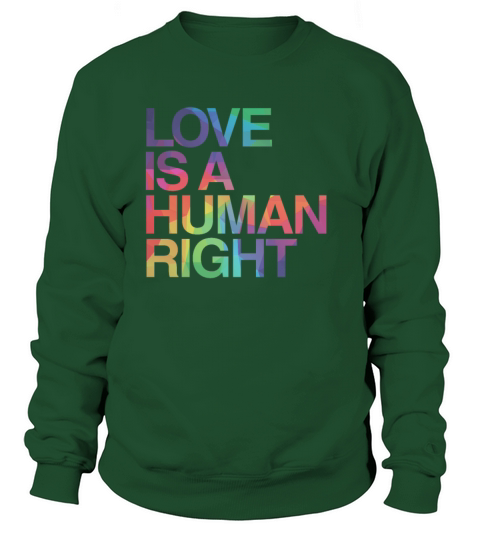 Love is Human Right LGBT Gay Pride Sweatshirt Unisex