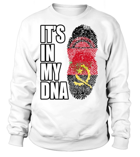 Malawian And Angolan Mix Heritage DNA Flag Sweatshirt Unisex
