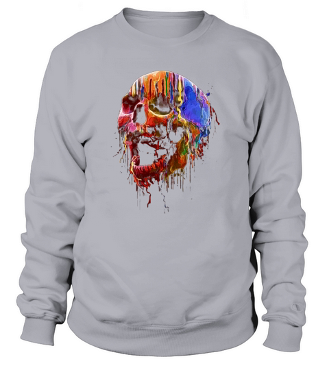 Skull Colorful Neon Sweatshirt Unisex