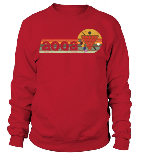 Snooker Snooker-game Vintage born 2002 Birthday Sweatshirt Unisex