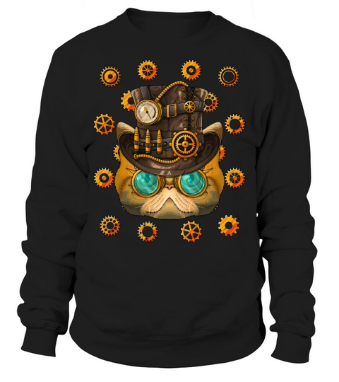 Steampunk Exotic Shorthair Medieval Victorian Stea Sweatshirt Unisex