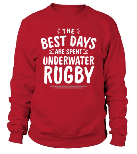 The Best Days Are Spent Underwater Rugby Summer Sweatshirt Unisex