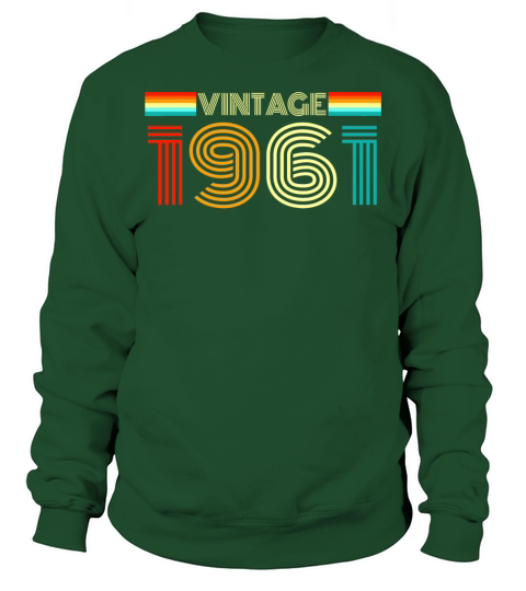 Vintage Retro 1961 - Vintage 1961 Birthday Gift Sweatshirt Unisex